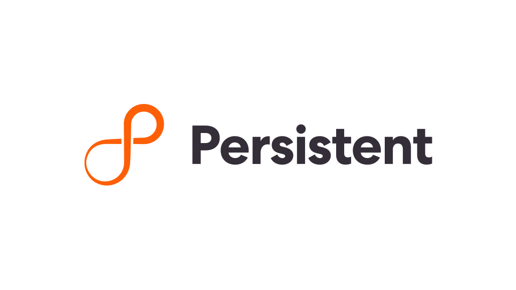 Persistent logo: orange looping icon to the left of the bold, dark word ‘Persistent’.