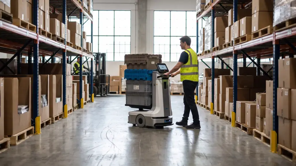 AMRs and Human Collaboration in Modern Warehouses